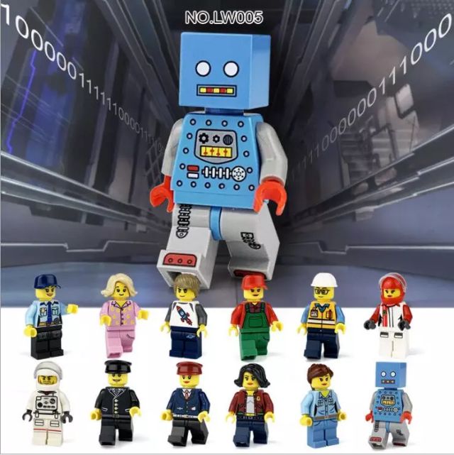 LEGOlux Uyumlu Şehir 1 Minifigür Seti