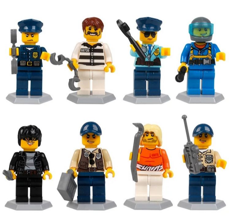 LEGOlux Uyumlu Hapishane Minifigür Seti