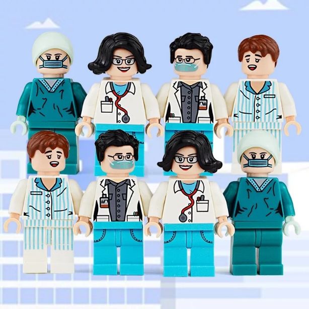 LEGOlux Uyumlu Doktorlar Minifigür Seti