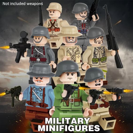 LEGOlux Uyumlu WW2 1 Minifigür Seti
