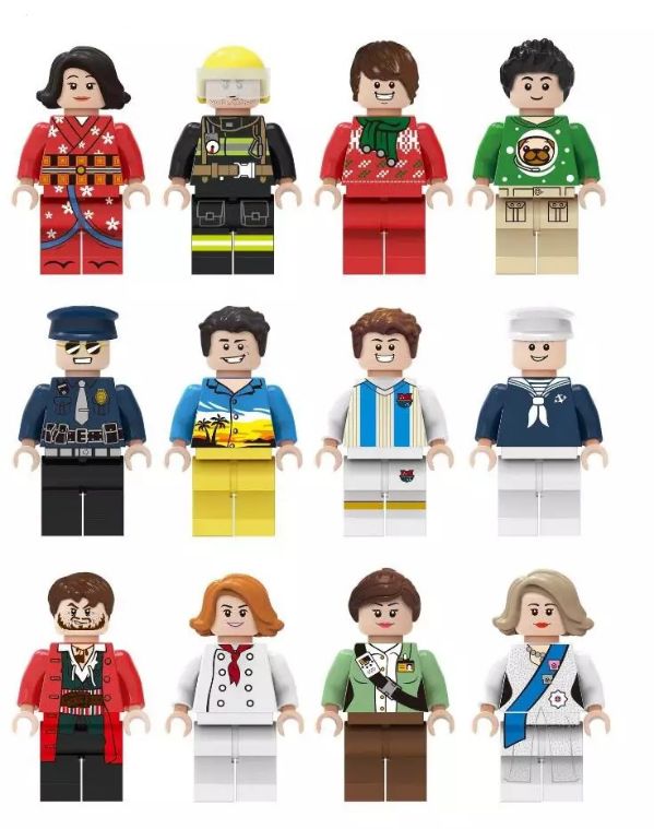 LEGOlux Uyumlu Şehir 3 Minifigür Seti